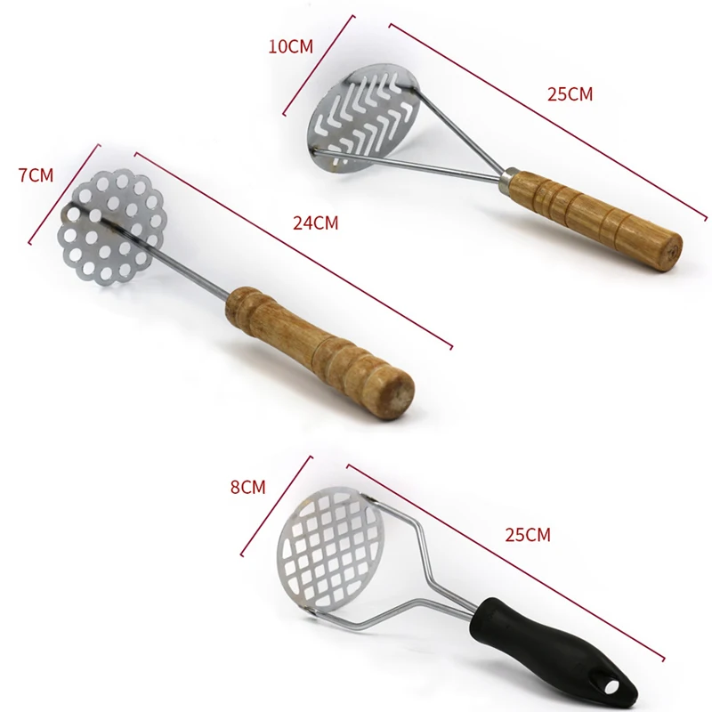 Kitchen Gadgets Smart - Manueller Kartoffelstampfer für glatte Kartoffelpüree, Edelstahl,