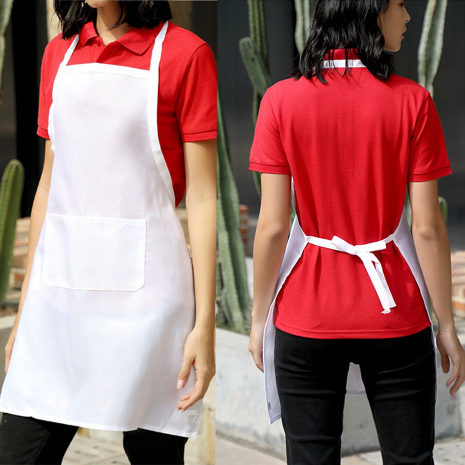 Kitchen Gadgets For Women - 1/3 Stück weiße Küchenschürzen für Damen