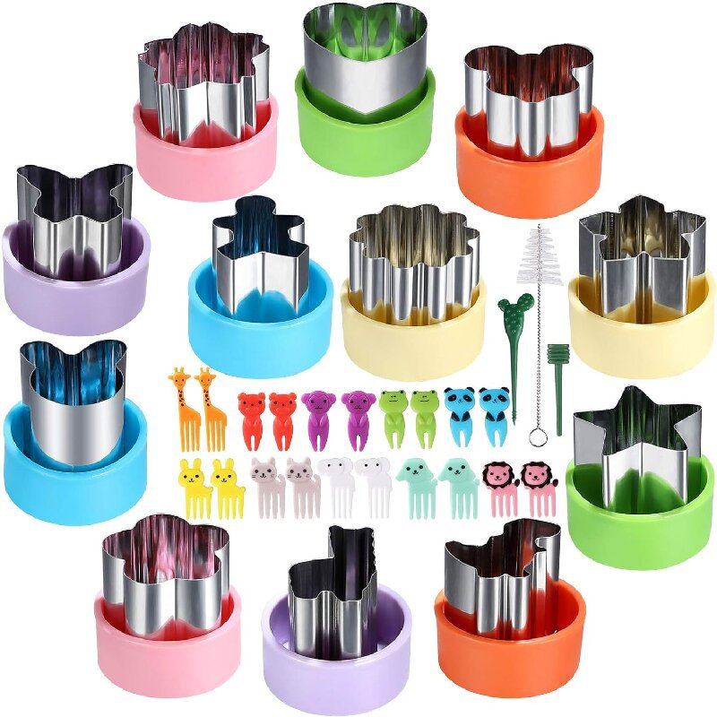 Kitchen Gadgets Smart - Edelstahl Gemüseschneider Formen Set für Kinder