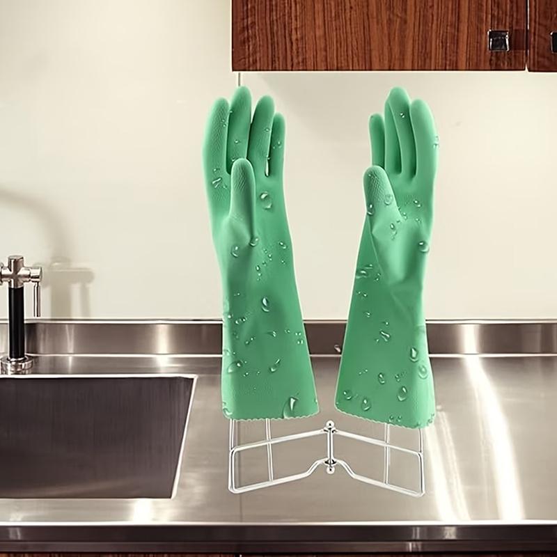 Kitchen Gadgets Holder - Faltbarer Vertikaler Abtropfständer Mehrzweck-Doppel-Küchenhandschuhhalter Trocknungs- und