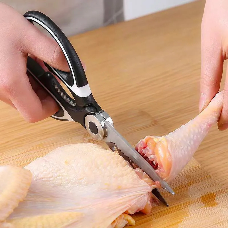 Kitchen Gadgets Latest - Küchenschere aus Edelstahl, multifunktional, rutschfest, scharfe