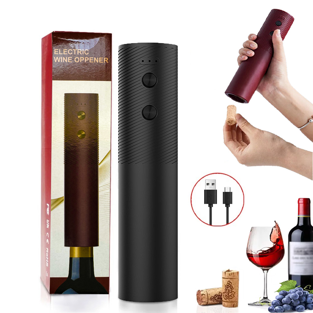 Kitchen Gadgets Smart - Elektrischer Weinflaschenöffner, automatischer Rotwein-Korkenzieher, wiederaufladbarer Weinöffner,