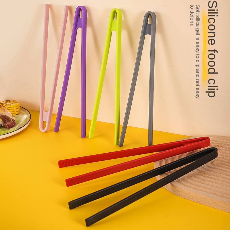 Kitchen Gadgets Latest - Silikon-Lebensmittelzange, Grillzange, Küchenzange, rutschfeste Kochzange, Grillzange,