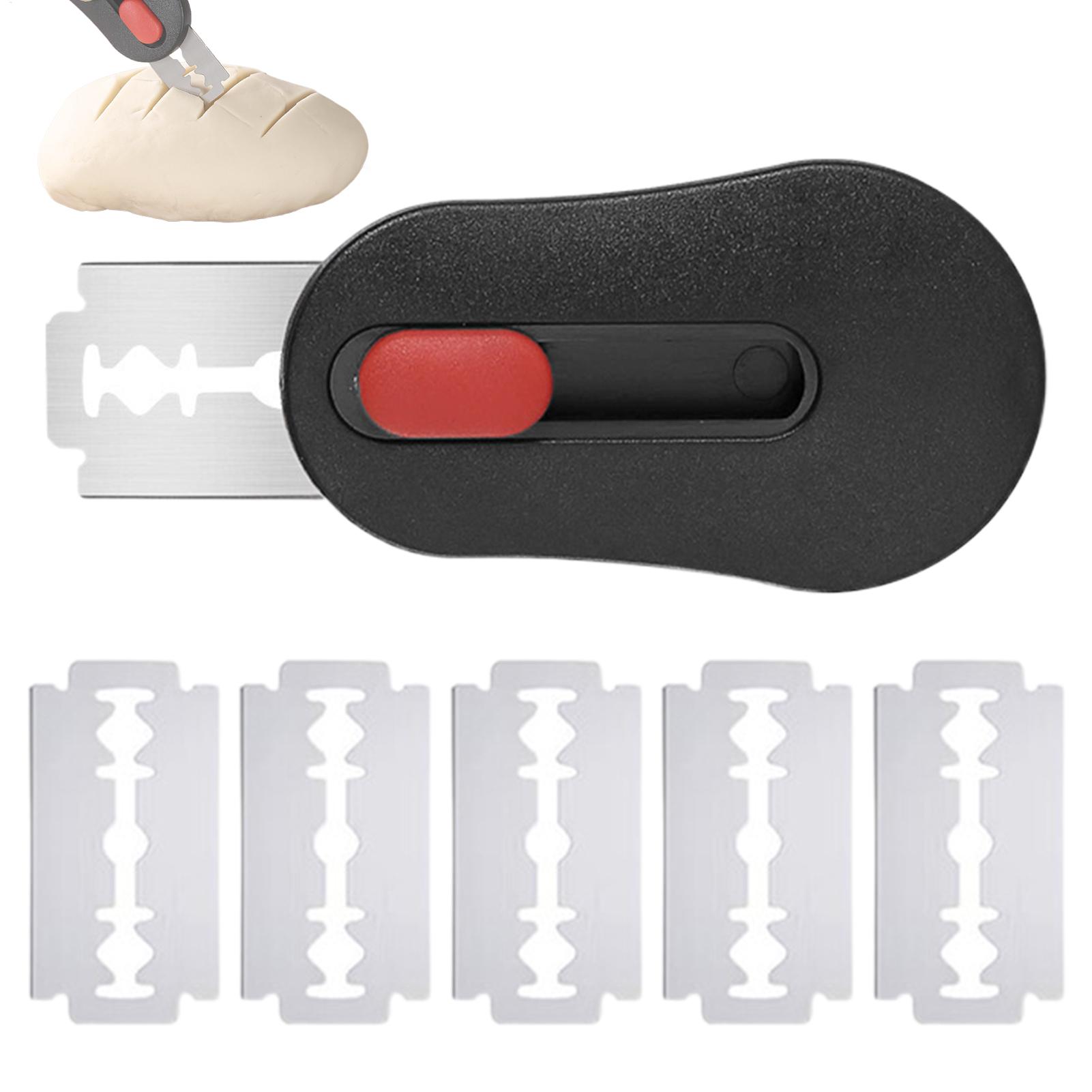 Kitchen Gadgets For Women - Brot-Schneidewerkzeug, Sauerteig-Teigschneider mit 5 Klingen, Magnetisches
