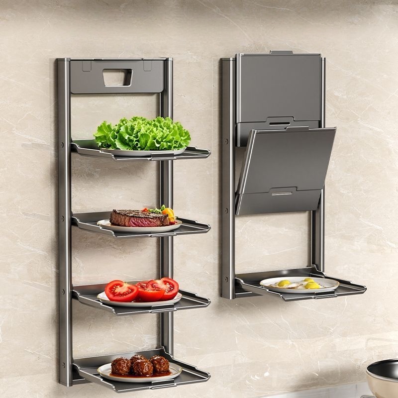Faltbares Wandregal mit Saugnä – Kitchen Gadgets Holder Bewertung und Preis