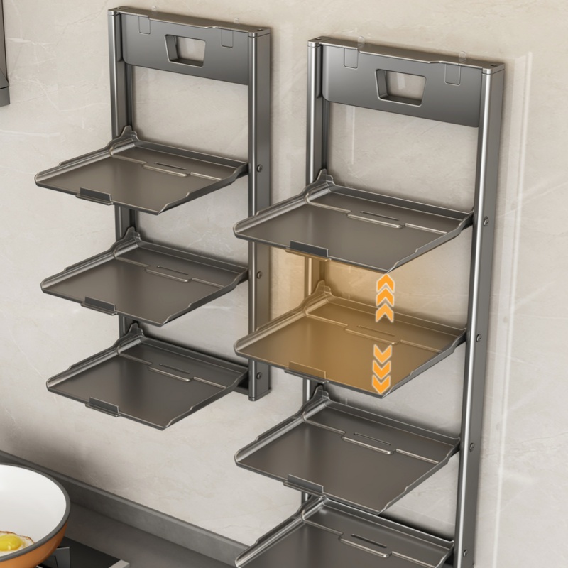 Faltbares Wandregal mit Saugnä – Kitchen Gadgets Holder Bewertung und Preis