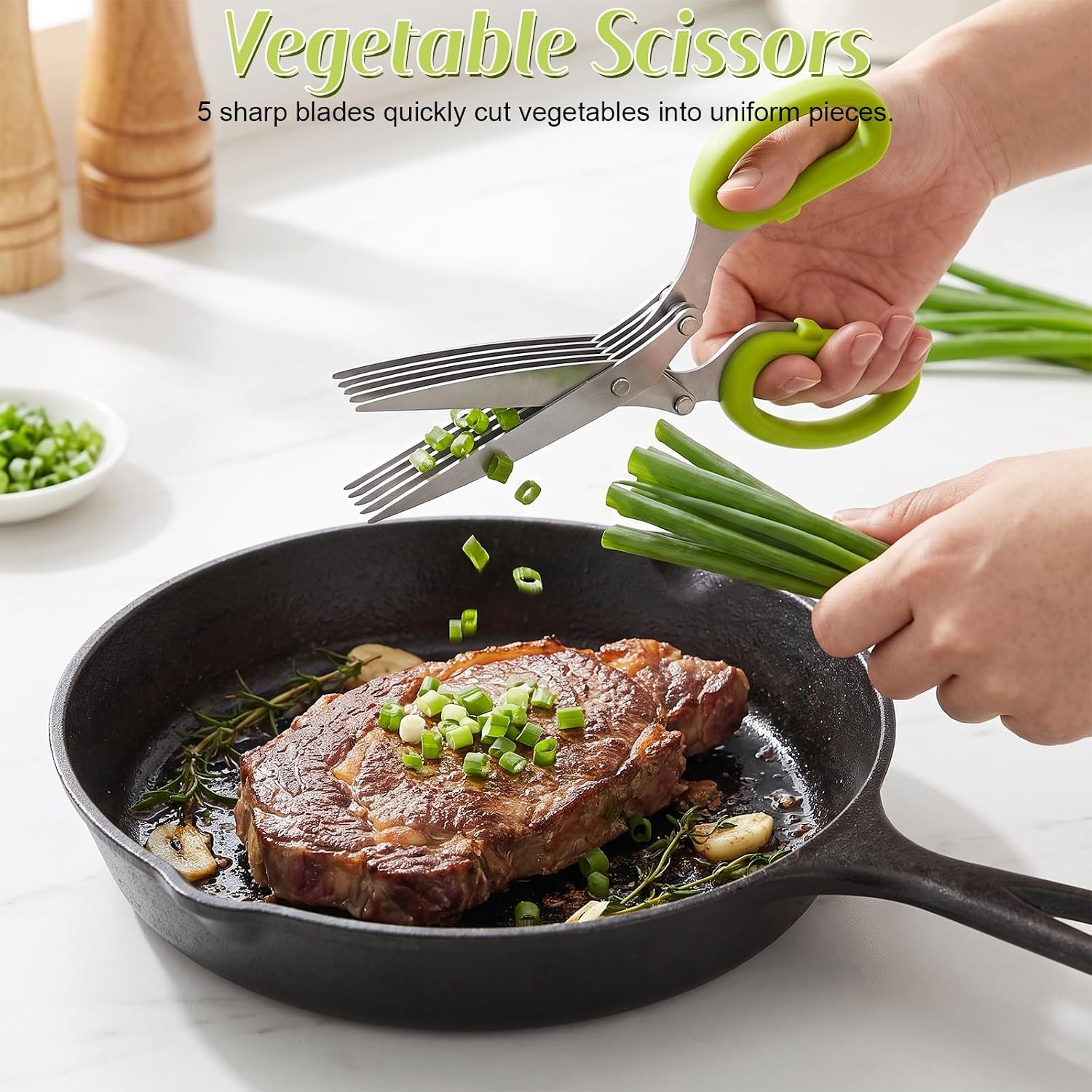 2027 Neue Kräuterschere mit 5  – Herb Scissors 5 Blade Bewertung und Preis